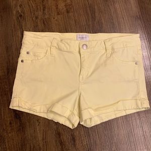 (Sold)Celebrity Pink Brand Yellow Shorts Size 9/29